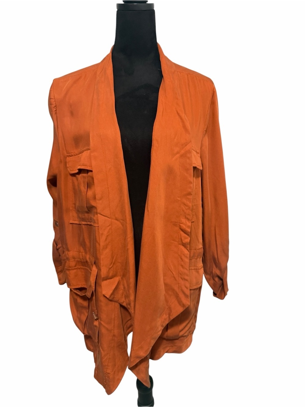 Reitman's Open Front Jacket Rust Orange - Picture 2 of 11